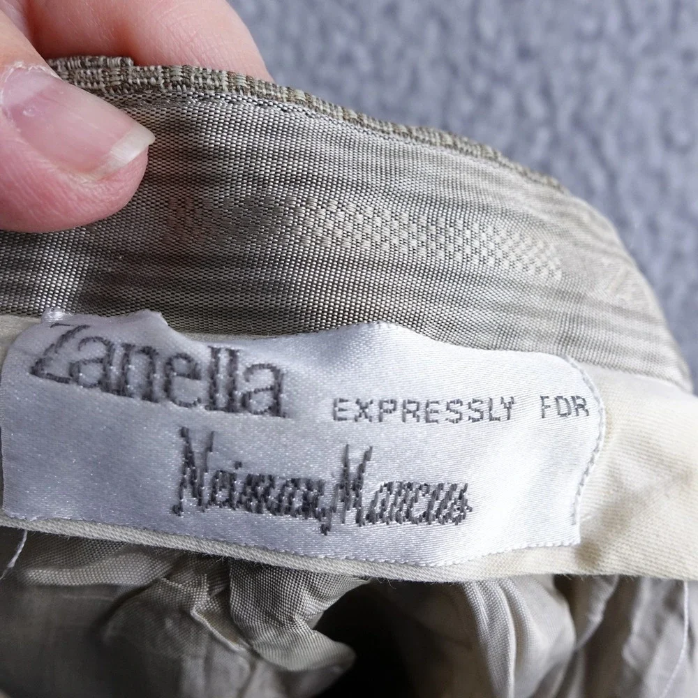 Zanella Neiman Marcus Mens‎ Pleated Dress Pants Brown Size 36x25 Made in Italy